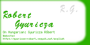 robert gyuricza business card